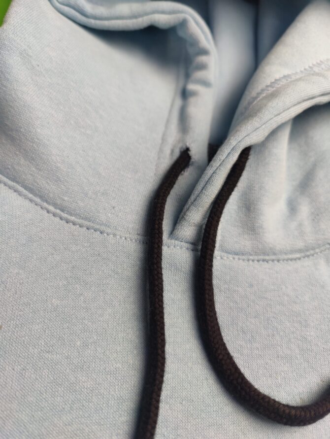 Grey Premium Fleece Hoodie - Image 2