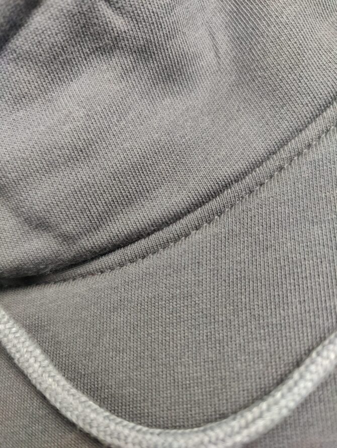 Dark-Grey Muffler Fleece Hoodie - Image 2