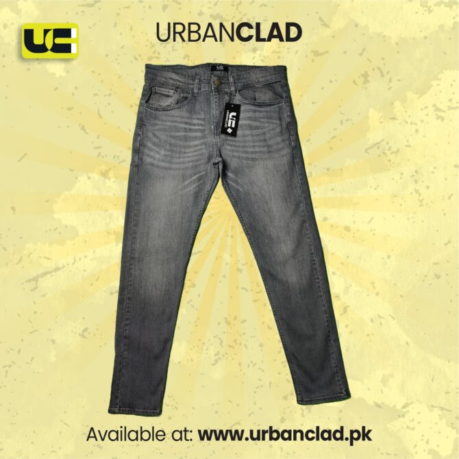 UrbanClad Premium Denim Jeans Gray