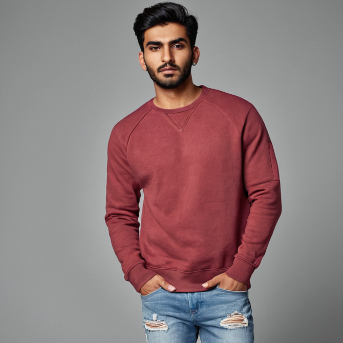 Maron Soft Fleece Sweatshirt